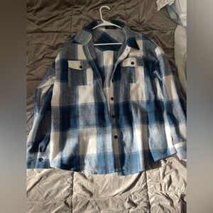 Woman’s flannel  button down jacket